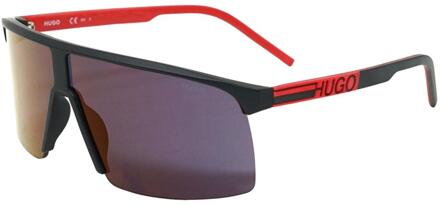 Hugo Boss HG1187 PL RD 003 Black Sunglasses Zwart - One Size