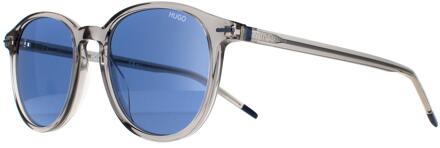 Hugo Boss Hugo van Hugo Boss Round Mens Gray Blue Avio HG 1169/S Grijs - One Size