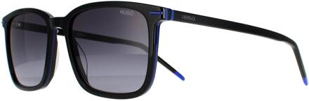 Hugo Boss Hugo van Hugo Boss Square Mens Black Blue Dark Gray Gradiënt HG 1168/S Zwart