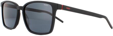 Hugo Boss Hugo van Hugo Boss Square Mens mat zwart grijze zonnebril - One Size