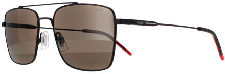 Hugo Boss Hugo van Hugo Boss Zonnenbril HG 1177/S 003 IR MATTE BLACK GRIJS Zwart