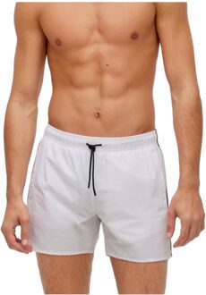 Hugo Boss Iconisch logo Zwemshort in wit
