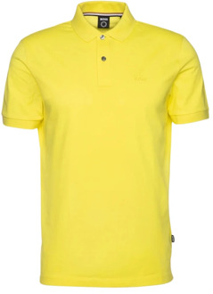 Hugo Boss Katoenen Polo Shirt Hugo Boss , Yellow , Heren - L,M,S