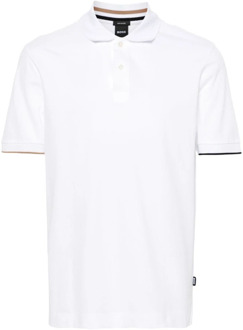 Hugo Boss Klassiek Jersey Shirt Hugo Boss , White , Heren - 2Xl,Xl,L,M