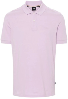 Hugo Boss Klassiek T-shirt Hugo Boss , Purple , Heren - 2Xl,Xl,M,S