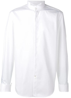 Hugo Boss Klassiek Wit Katoenen Overhemd Hugo Boss , White , Heren - XL