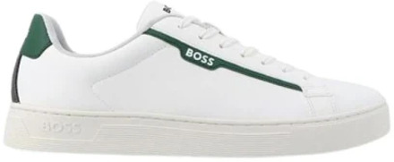 Hugo Boss Klassieke Sneaker Hugo Boss , White , Heren - 46 Eu,42 EU