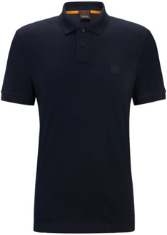 Hugo Boss Korte Mouw Polo Hugo Boss , Blue , Heren - S