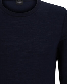 Hugo Boss Leno trui ronde hals Blauw - M
