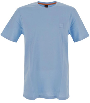 Hugo Boss Lichtblauw Logo T-Shirt Hugo Boss , Blue , Heren - M,S