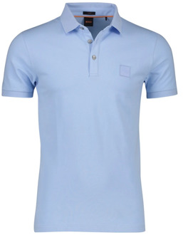 Hugo Boss Lichtblauwe Polo Shirt, Slim Fit Hugo Boss , Blue , Heren - 4Xl,5Xl