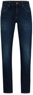 Hugo Boss Luxe Blauwe Denim Straight Leg Jeans Hugo Boss , Blue , Heren - W29,W35,W31,W32,W34,W40,W36,W30,W38