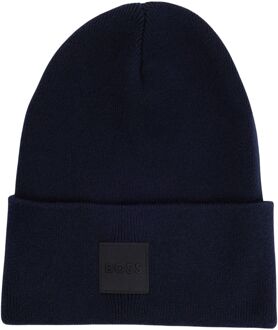 Hugo Boss Mannen Herfst/Winter Katoenen Hoed Hugo Boss , Blue , Heren - ONE Size