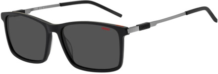Hugo Boss Matte Black/Grey Sunglasses Hugo Boss , Multicolor , Heren - 56 MM