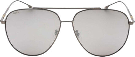 Hugo Boss Matte zonnebril voor volwassenen (Zilver) - One Size