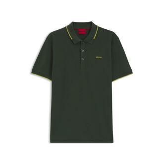 Hugo Boss Men's Hugo Boss Dinoso222 Printed Logo Polo Shirt in Green - maat Groen
