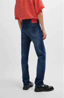 Hugo Boss Men's Hugo Boss Hugo 708 Slim-Fit Jeans in Dark Blue Blauw