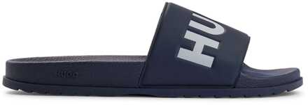 Hugo Boss Men's Hugo Boss Match Sliders in Dark Blue - maat Blauw
