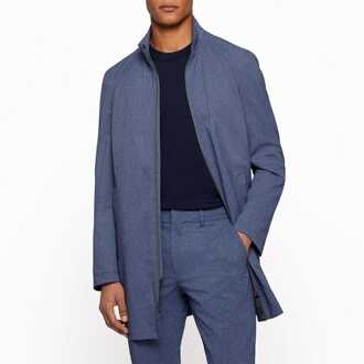 Hugo Boss Men's Hugo Boss P-Hyde Coat in Blue - maat 44 (Borst) Blauw