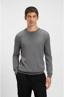 Hugo Boss Men's Hugo Boss San Cedric-M1 Crewneck Sweatshirt in Grey - maat M Grijs