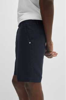 Hugo Boss Men's Hugo Boss Slice Shorts in Dark Blue Blauw - 42 inch