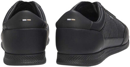 Hugo Boss Nitan Lederen Sportschoenen voor Volwassenen (Zwart) - maat EU 42 / UK 8