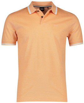 Hugo Boss Oranje Polo Shirt met Korte Mouw Hugo Boss , Orange , Heren - 2Xl,L,M