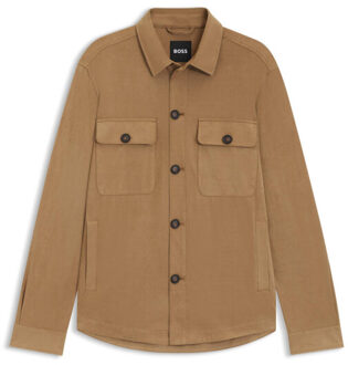 Hugo Boss Overshirt 505443 - maat 50 (4XL) Beige