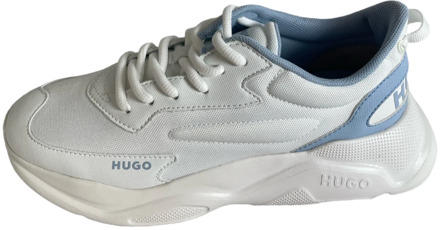 Hugo Boss Pastelblauwe Sneakers met Contrastdetails Hugo Boss , Multicolor , Dames - 39 Eu,38 Eu,37 Eu,36 EU