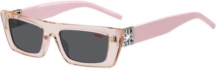 Hugo Boss Pink/Grey Sunglasses Hugo Boss , Pink , Dames - 52 MM
