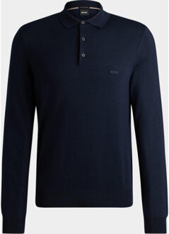 Hugo Boss Polo lange mouw bono-l 10243945 01 50476357/404 Blauw - XL