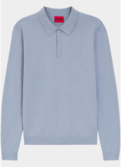 Hugo Boss Polo lange mouw san pippo-cv 10267573 01 50532050/513 Paars