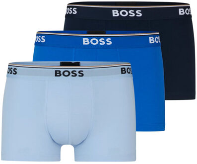 Hugo Boss Power boxershort - trunk 3-pack blauw - M