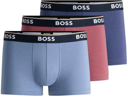 Hugo Boss Power boxershort - trunk 3-pack blauw-rood Grijs - L