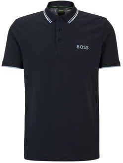 Hugo Boss Premium Kwaliteit Golf Polo Shirt Hugo Boss , Blue , Heren - Xl,L,M,S