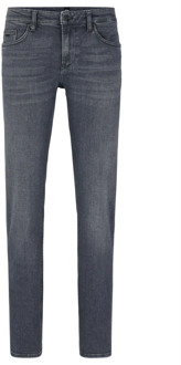 Hugo Boss Premium Slim Fit Jeans met Regular-Rise Taille Hugo Boss , Gray , Heren - W30 L34,W36 L34,W32 L34,W31 L34,W33 L34,W38 L34,W35 L34