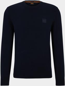 Hugo Boss Pullover Kanovano Donkerblauw Hugo Boss , Blauw , Heren - L,M