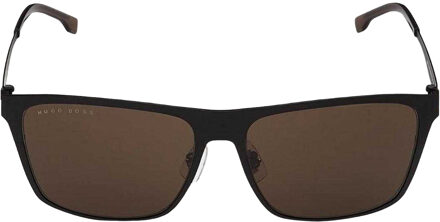 Hugo Boss Rechthoekige zonnebril heren (Bruin)