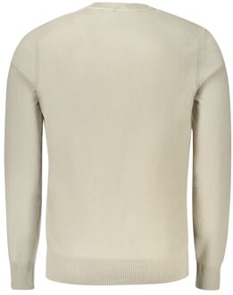 Hugo Boss Ronde Hals Trui Katoen Brei Ivoor