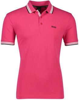 Hugo Boss Roze Polo Shirt met Korte Mouwen Hugo Boss , Pink , Heren