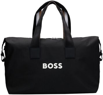 Hugo Boss Rubberized Logo Duffle Tas Hugo Boss , Black , Heren - ONE Size