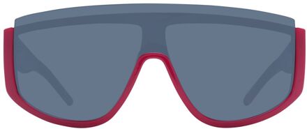 Hugo Boss Schaduw Zonnebril Rood Oversized - maat Klaproos