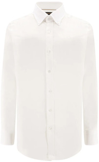 Hugo Boss Shirts Hugo Boss , White , Heren - 2Xl,Xl,L,S