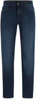 Hugo Boss Slim Fit Regular Rise Blauwe Denim Jeans Hugo Boss , Blue , Heren - W32,W35,W40,W34,W29,W31,W30,W42,W33,W36