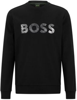 Hugo Boss Spiegeleffect Casual Sweatshirt Hugo Boss , Black , Heren
