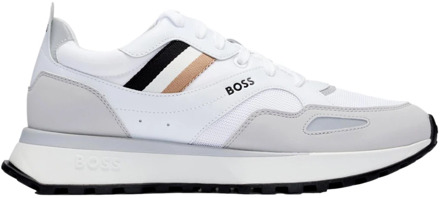 Hugo Boss Sportieve Boss Sneakers Jonah Run Mx_N 50498280 Wit Hugo Boss , White , Heren - 43 EU