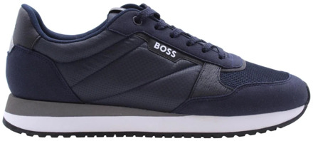 Hugo Boss Stijlvolle Egmont Sneakers Hugo Boss , Blue , Heren - 46 Eu,44 Eu,43 EU