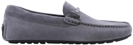 Hugo Boss Stijlvolle Erwin Mocassin Schoenen Hugo Boss , Gray , Heren - 41 EU