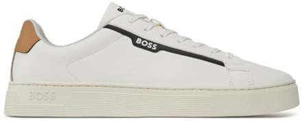 Hugo Boss Stijlvolle Sneakers voor Heren Hugo Boss , White , Heren - 43 Eu,44 Eu,40 Eu,39 EU
