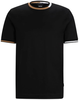 Hugo Boss Stijlvolle Thompson T-Shirts Collectie Hugo Boss , Black , Heren - 2Xl,Xl,L,M